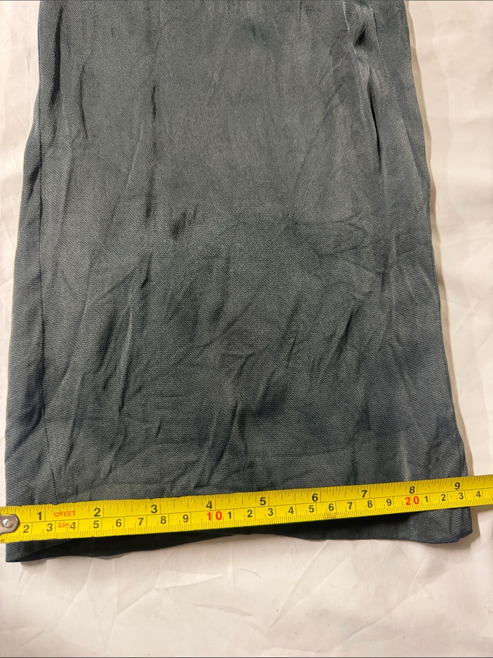 Zara pants and button front satin blouse smooth in Slate grey - Picture 8 of 16